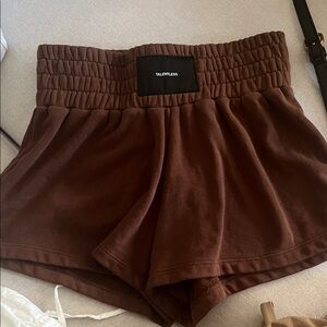 TALENTLESS High Waist Brown Shorts